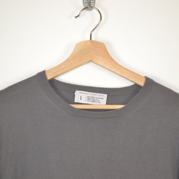 Combatant Gentlemen Mens L Cashmere Cotton Crew Neck Pullover Stretch Sweater - Picture 3 of 7